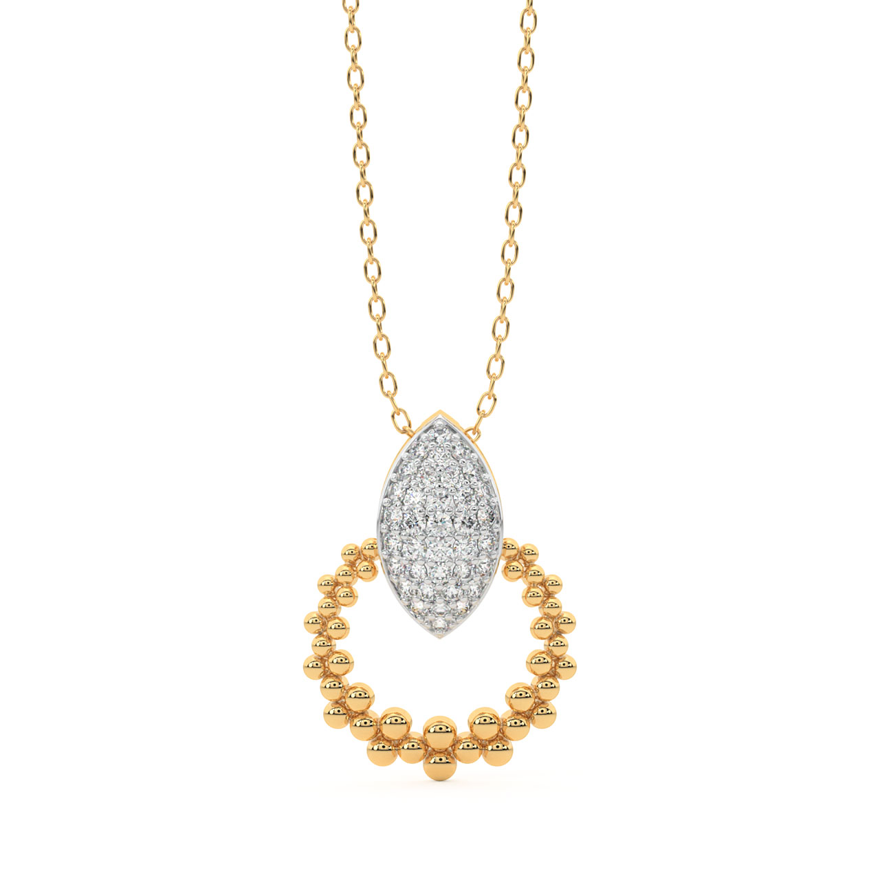 Zoey Round Diamond Pendant