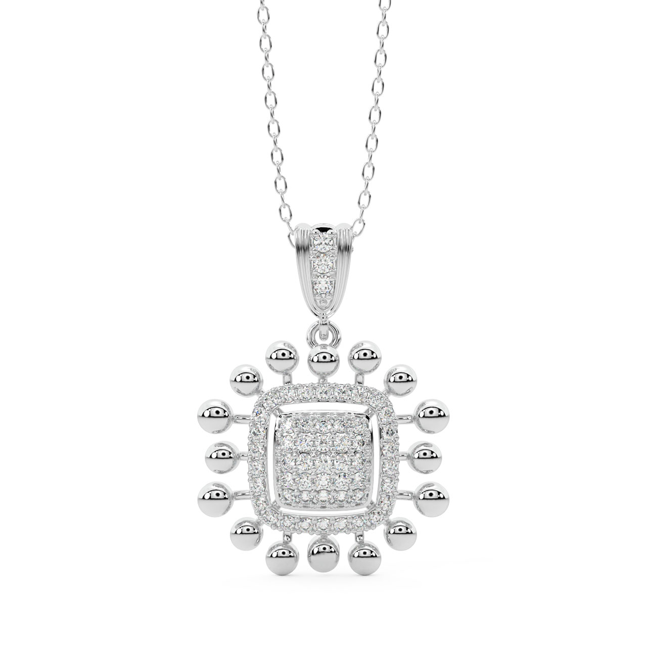 Aitana Round Diamond Pendant