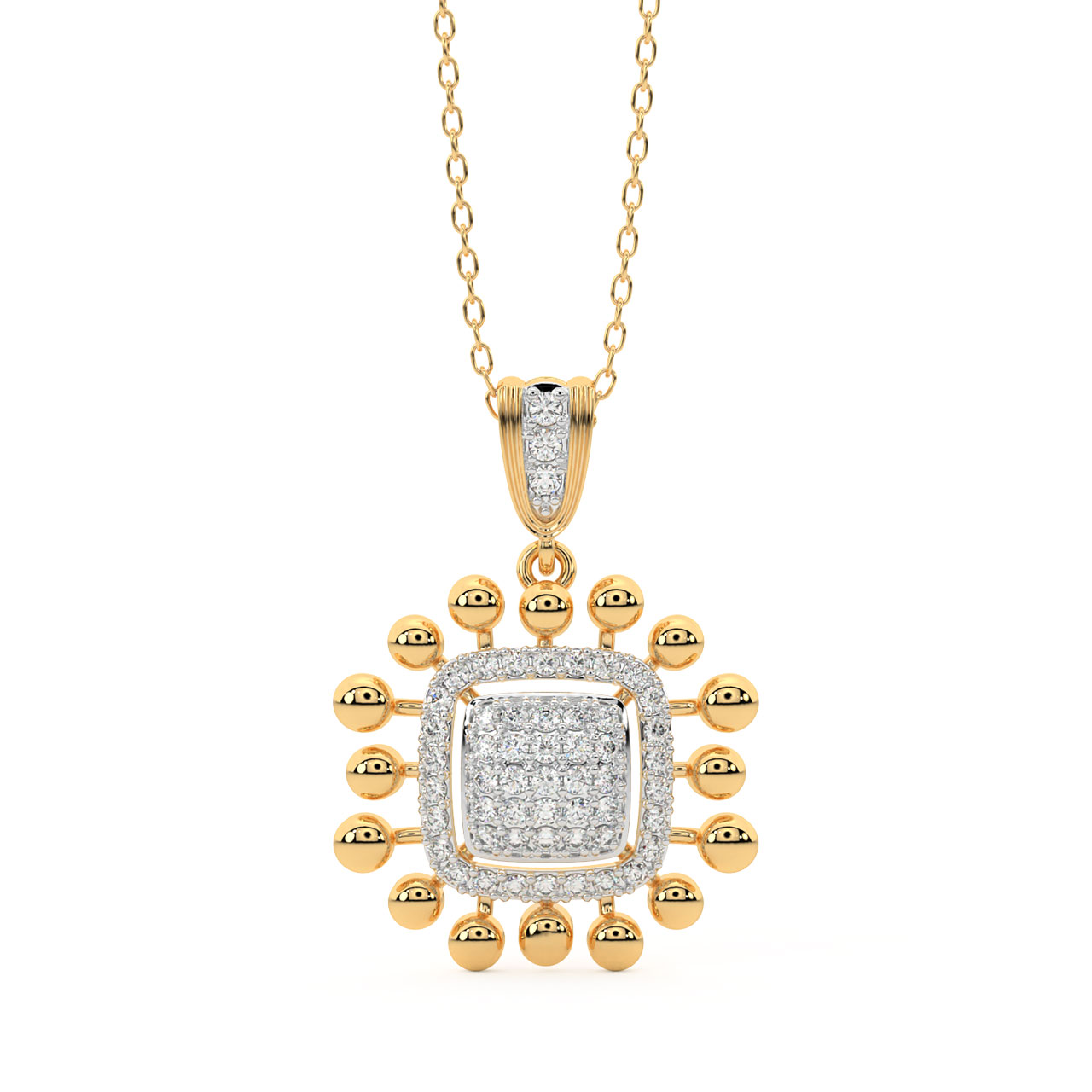 Aitana Round Diamond Pendant