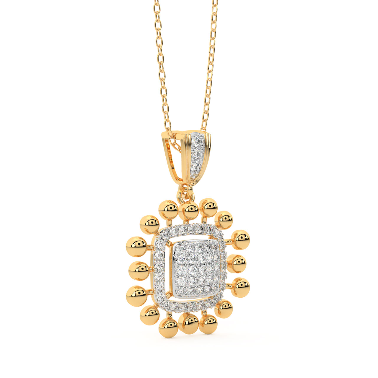 Aitana Round Diamond Pendant