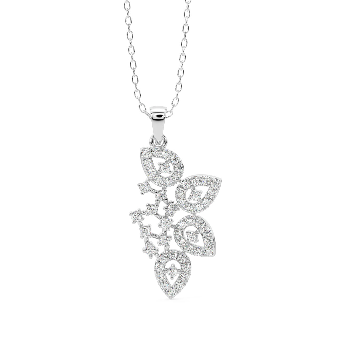 Amaia Round Diamond Office Wear Pendant