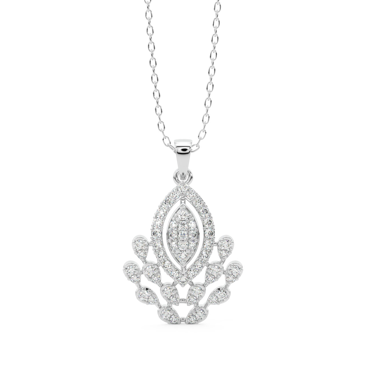 Everlee Round Diamond Office Wear Pendant