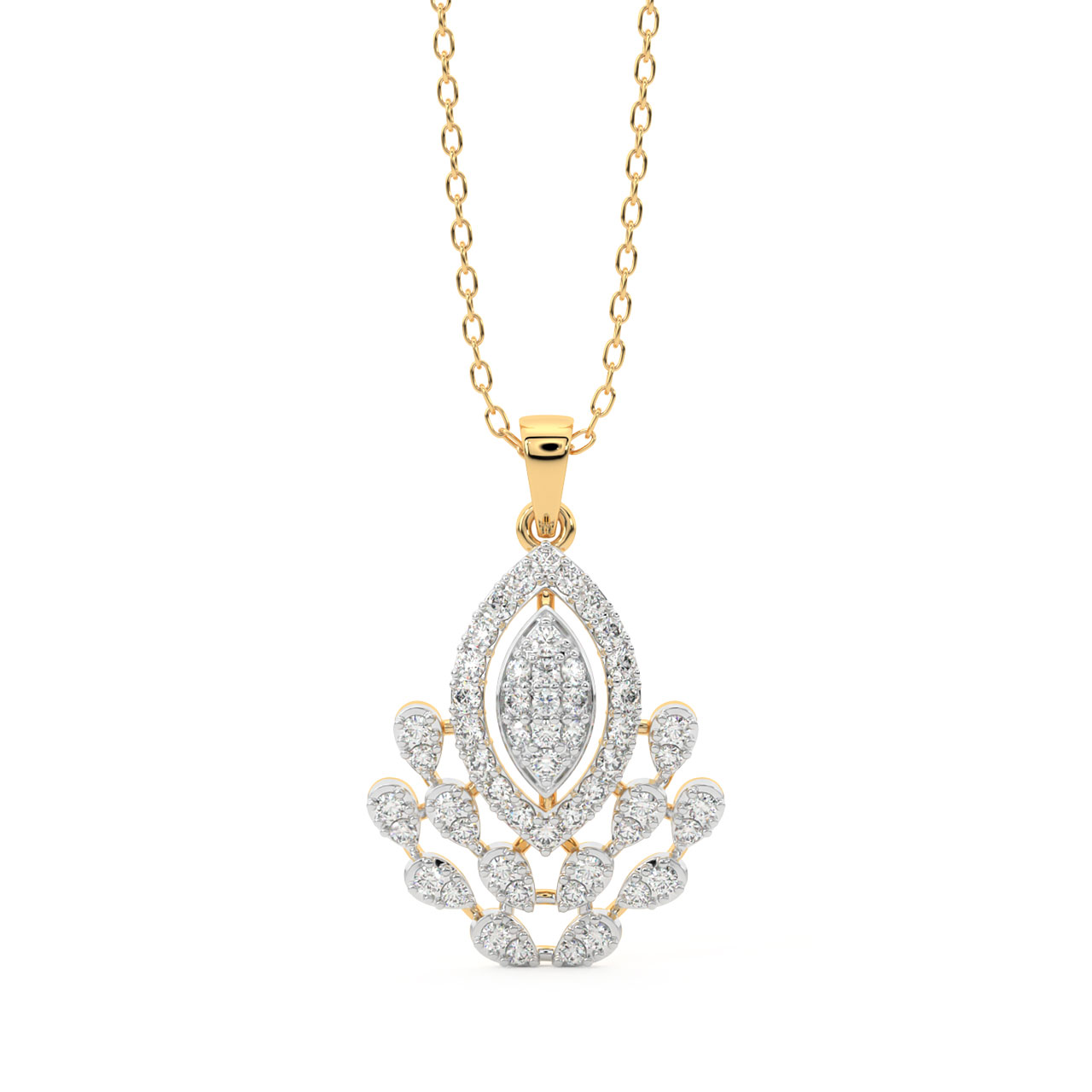 Everlee Round Diamond Office Wear Pendant