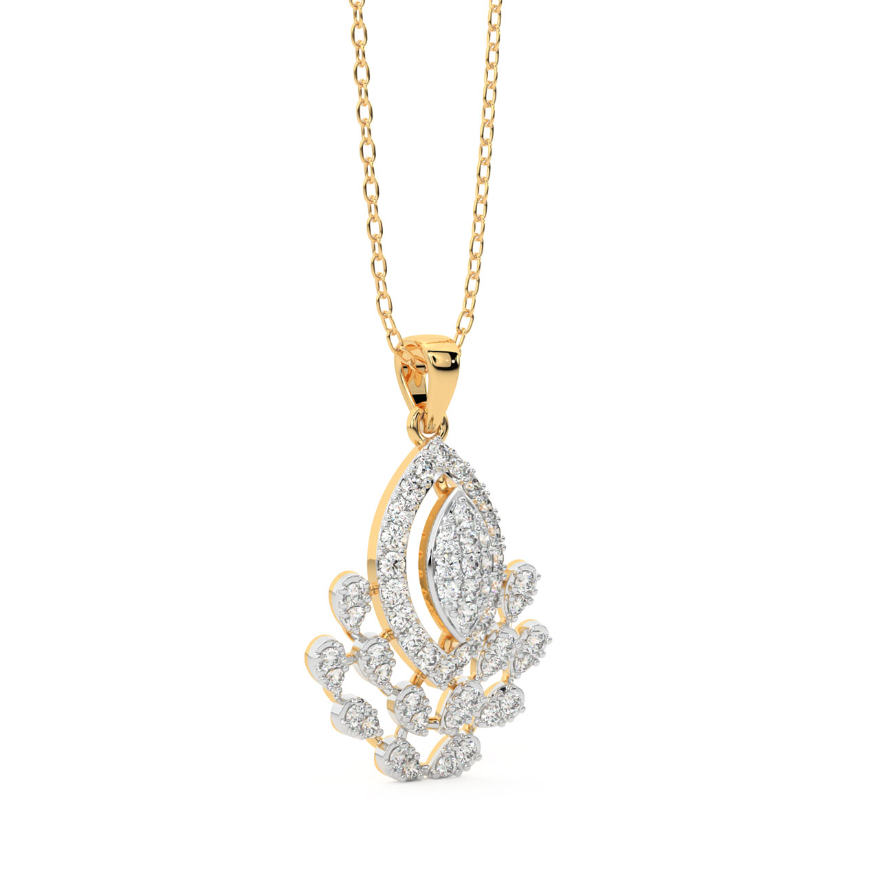 Everlee Round Diamond Office Wear Pendant