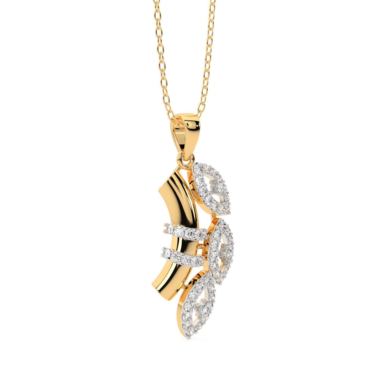 Elina Round Diamond Pendant