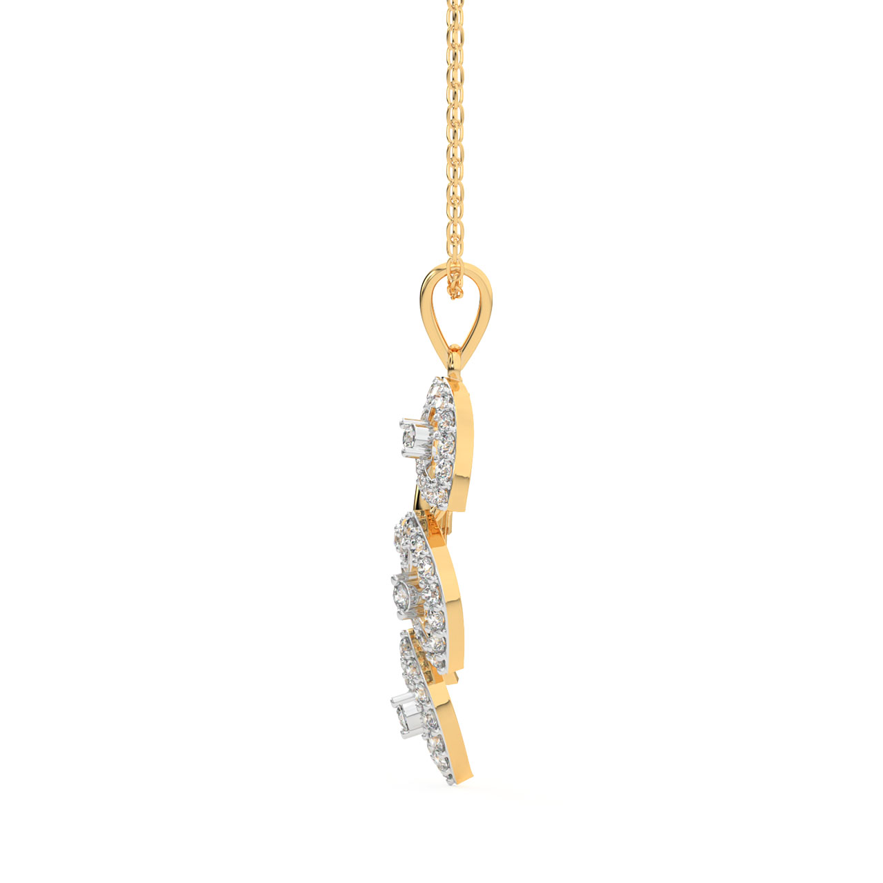 Elina Round Diamond Pendant