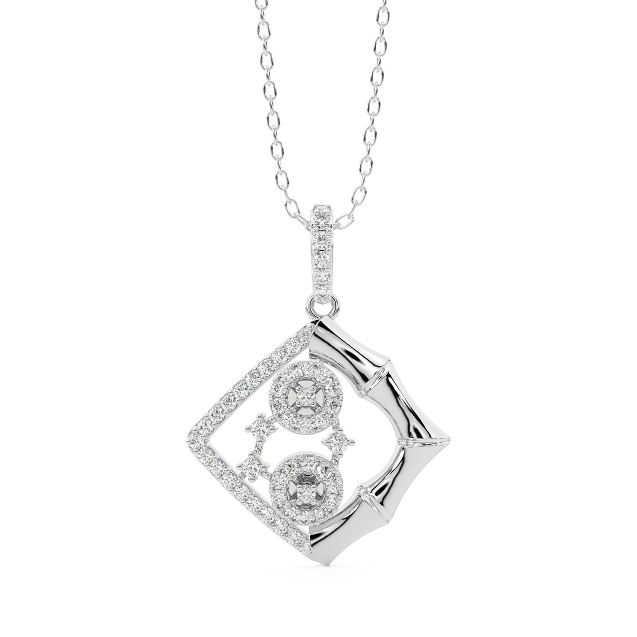 Davina Round Diamond Office Wear Pendant