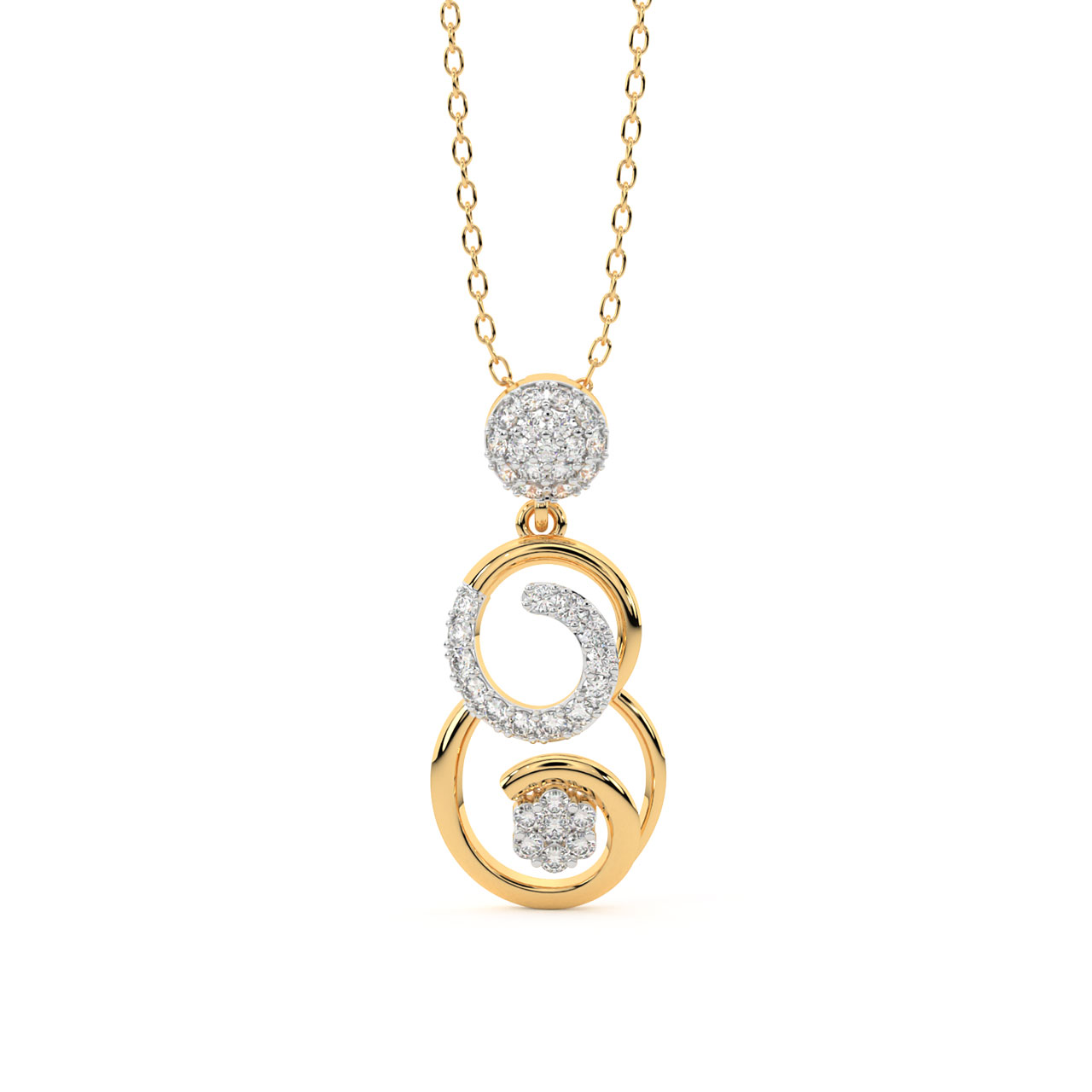 Emory Round Diamond Pendant