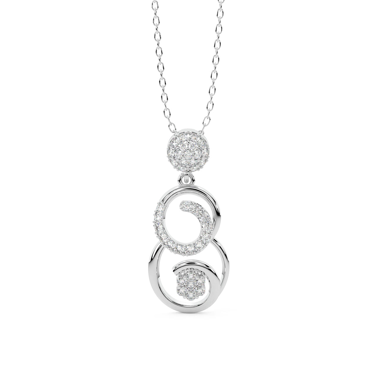 Emory Round Diamond Pendant