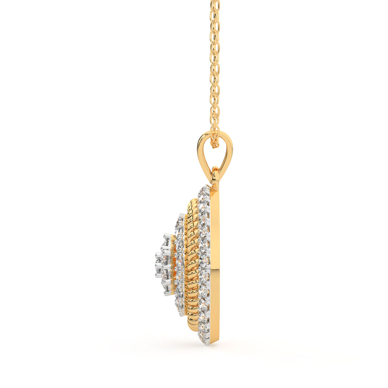 Kamilah Round Diamond Pendant