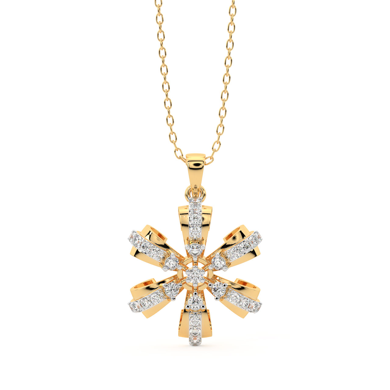 Keily Round Diamond Office Wear Pendant