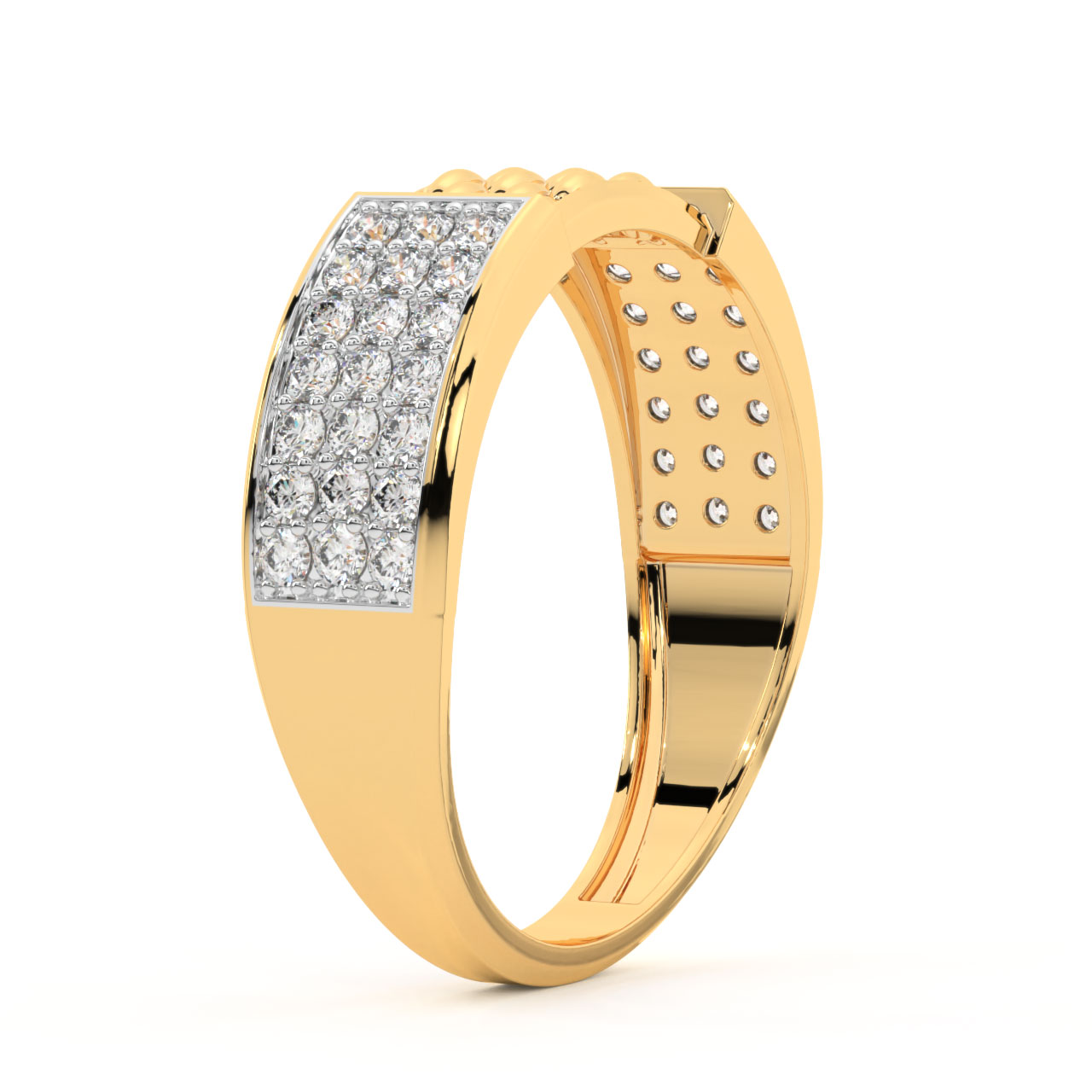 Elen Round Diamond Ring For Men