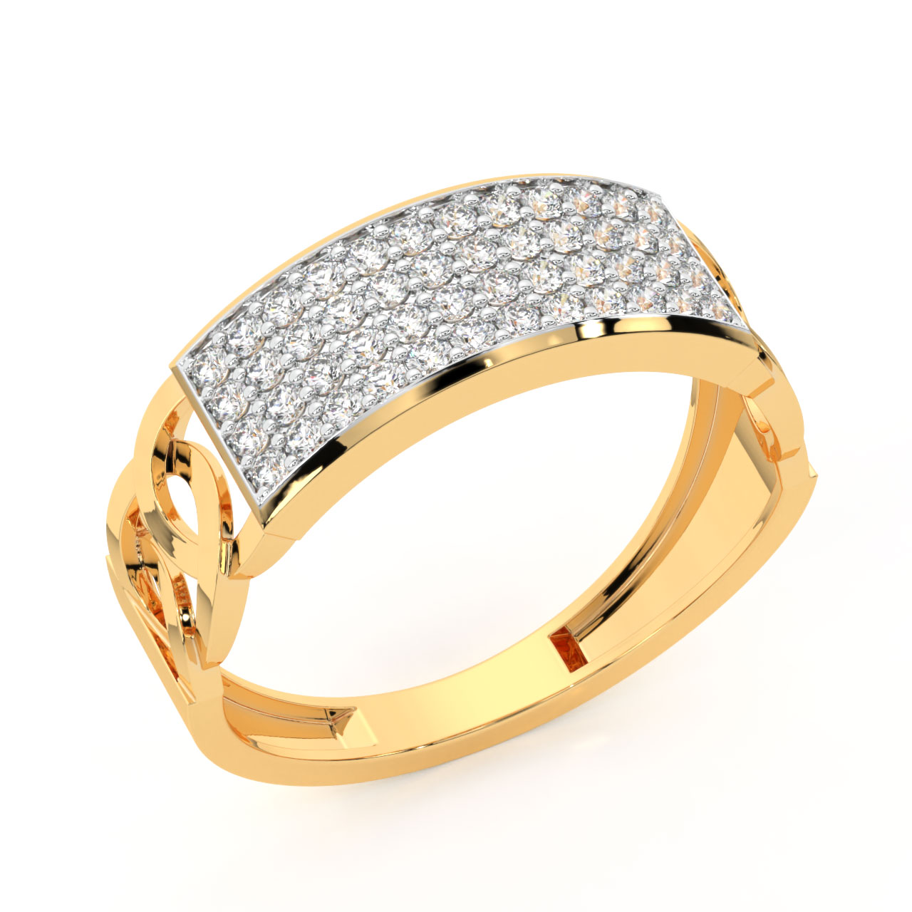 Lali Round Diamond Ring For Men