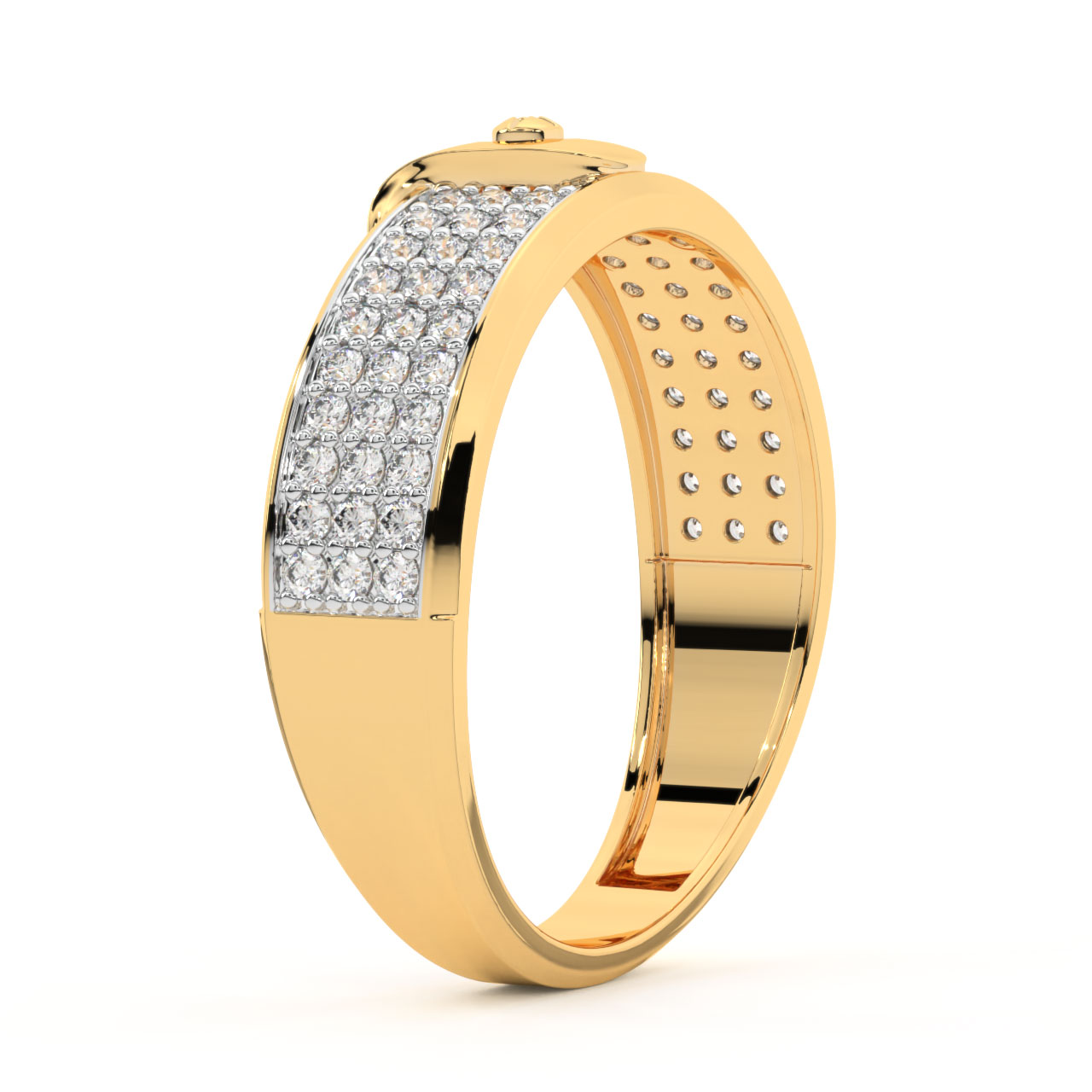 Ava Round Diamond Ring For Men