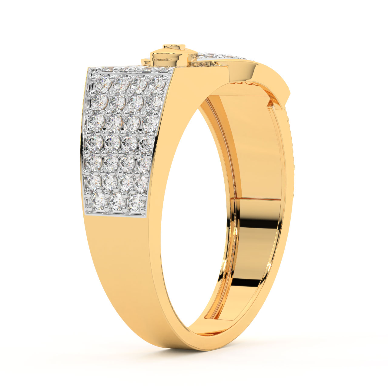 William Round Diamond Ring For Men