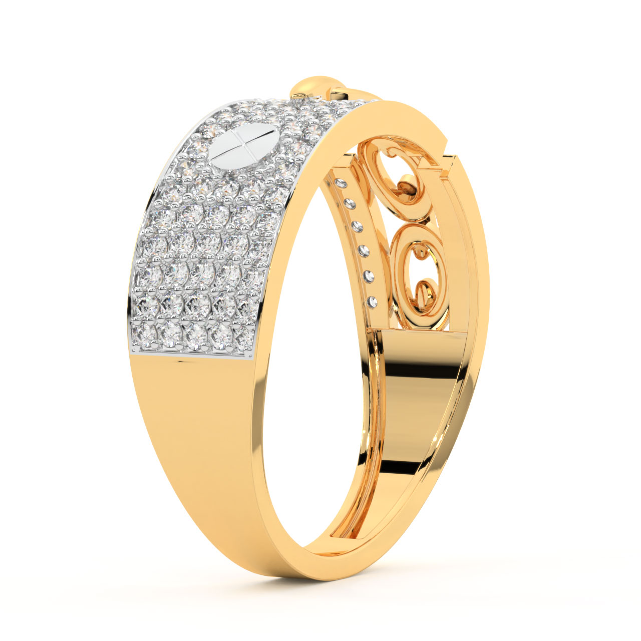 Apex Round Diamond Ring For Men