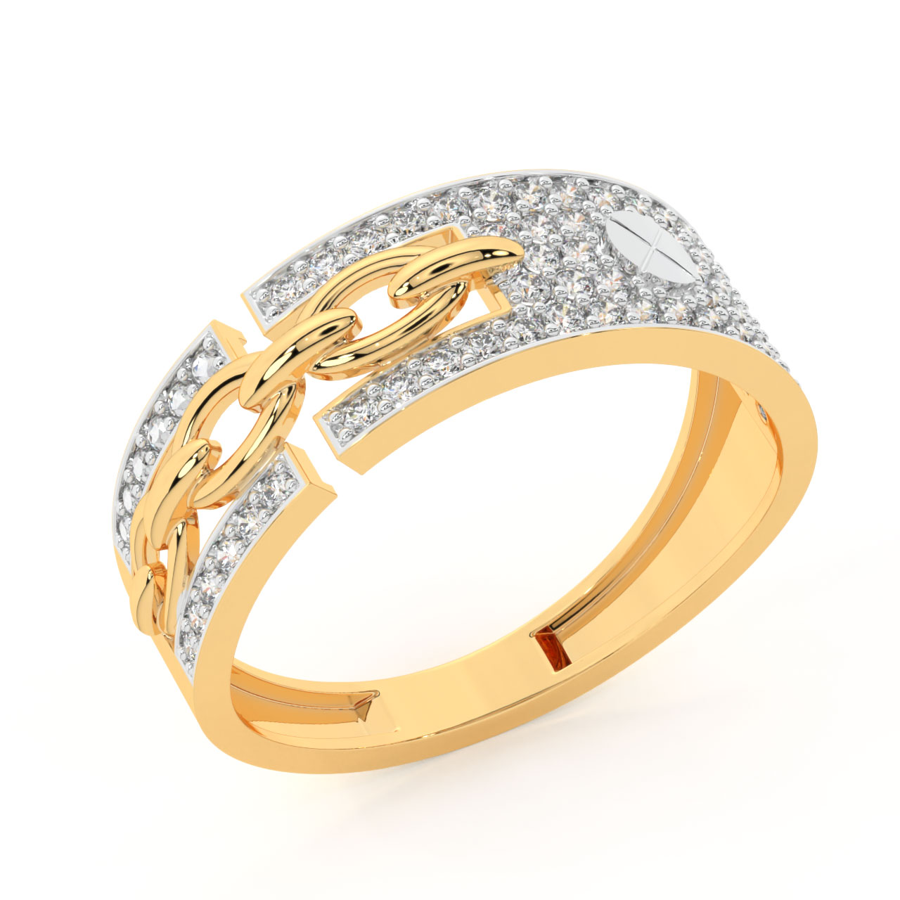 Apex Round Diamond Ring For Men
