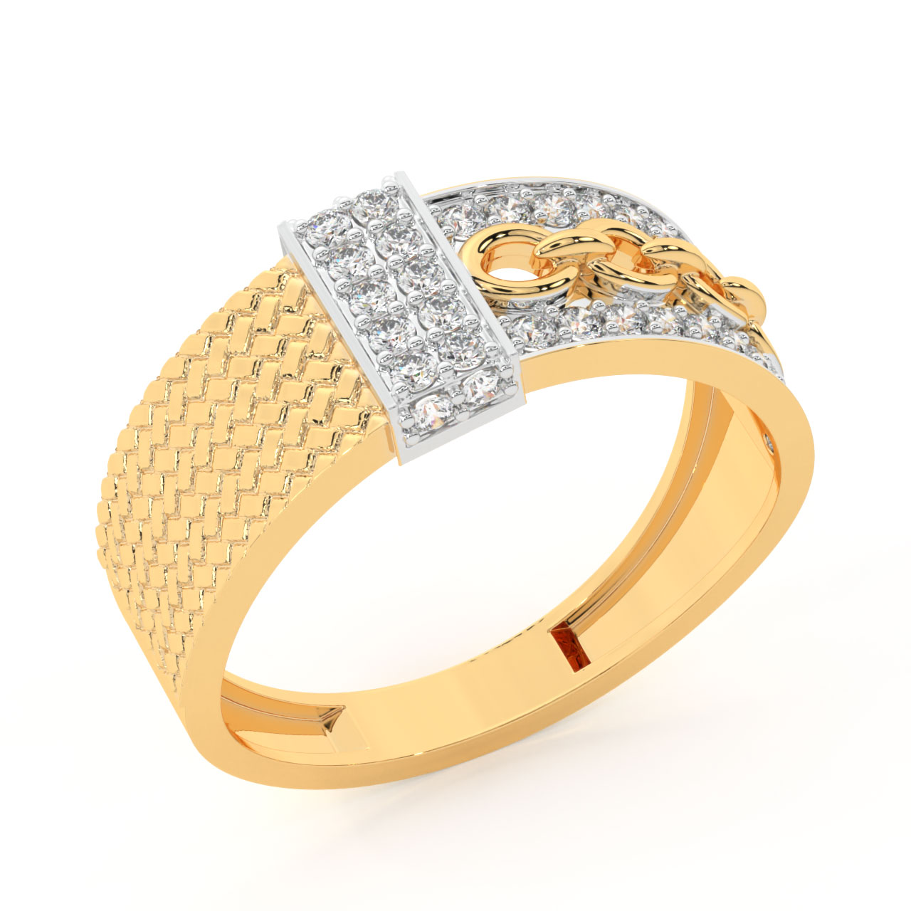 Evanica Round Diamond Ring For Men