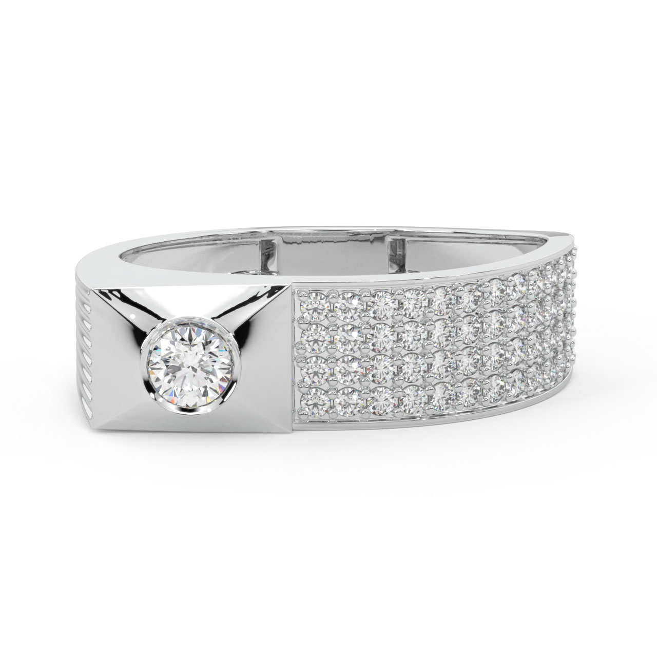 Viva Round Diamond Ring For Him