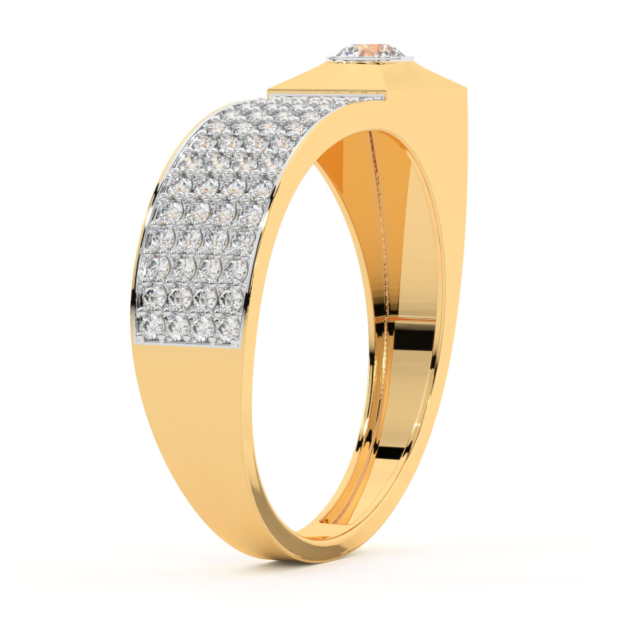 Viva Round Diamond Ring For Him