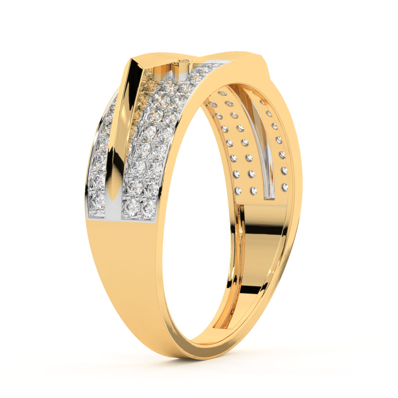 Elen Round Diamond Ring For Him