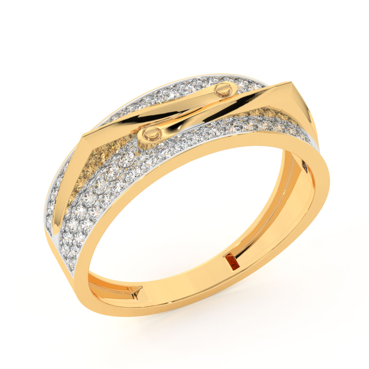 Elen Round Diamond Ring For Him