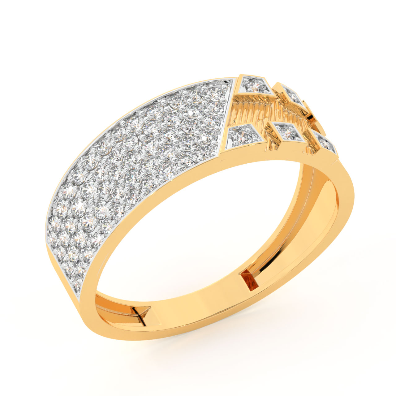 Brea Round Diamond Ring For Men