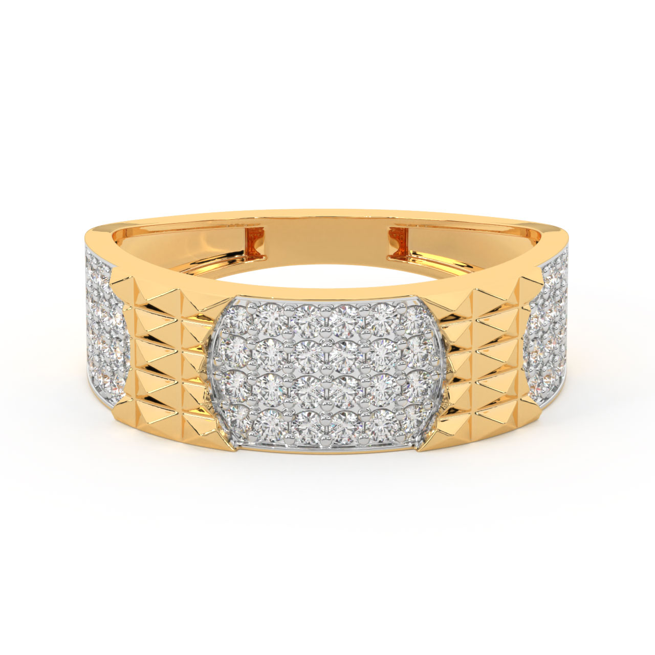 Lali Round Diamond Ring For Him