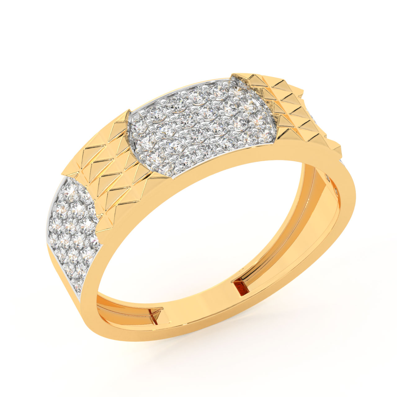 Lali Round Diamond Ring For Him