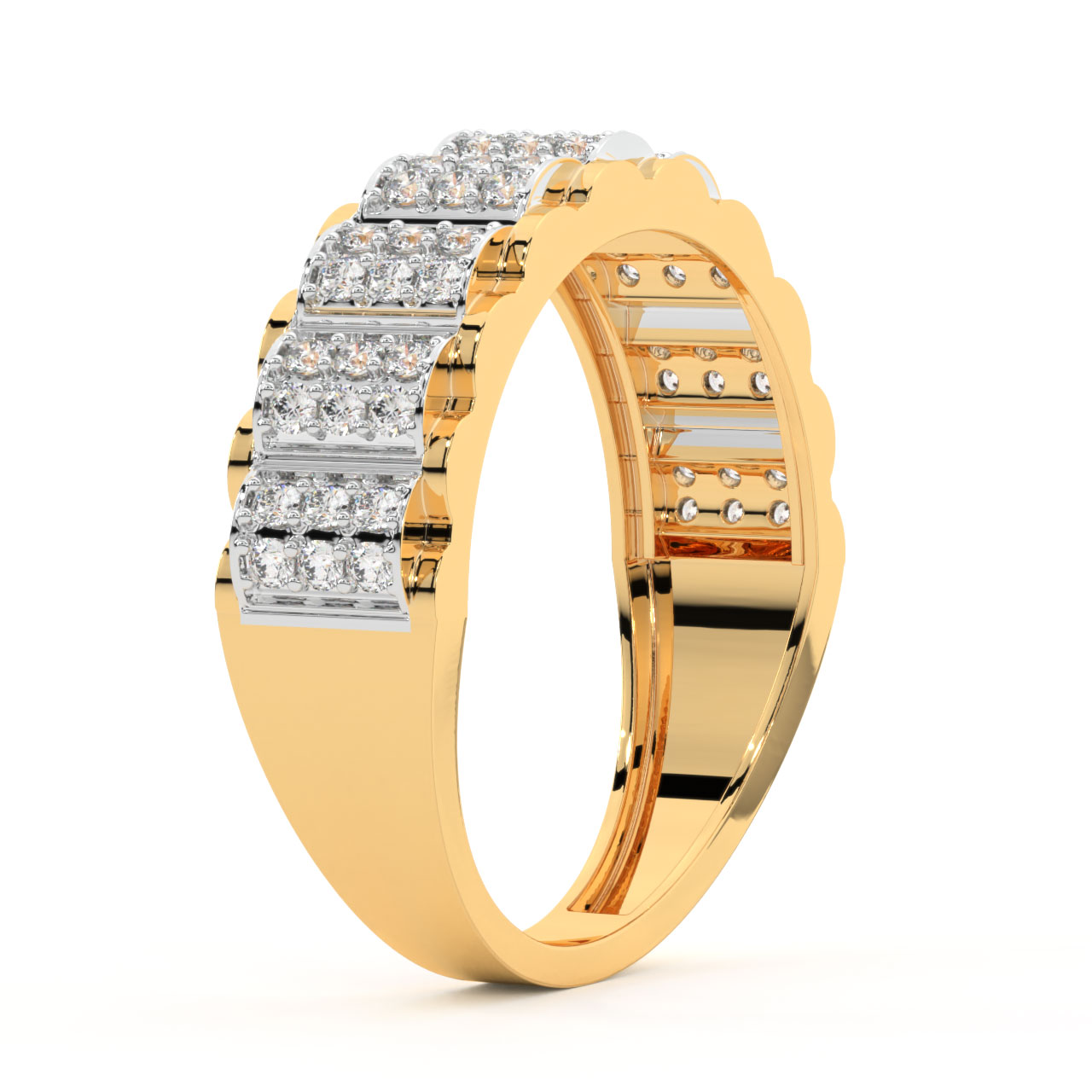 Meara Round Diamond Ring For Men