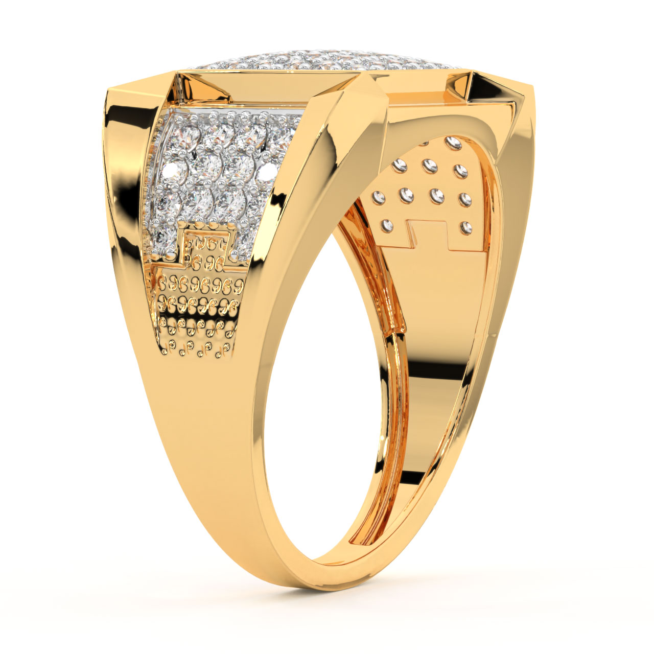 Katrin Round Diamond Ring For Men