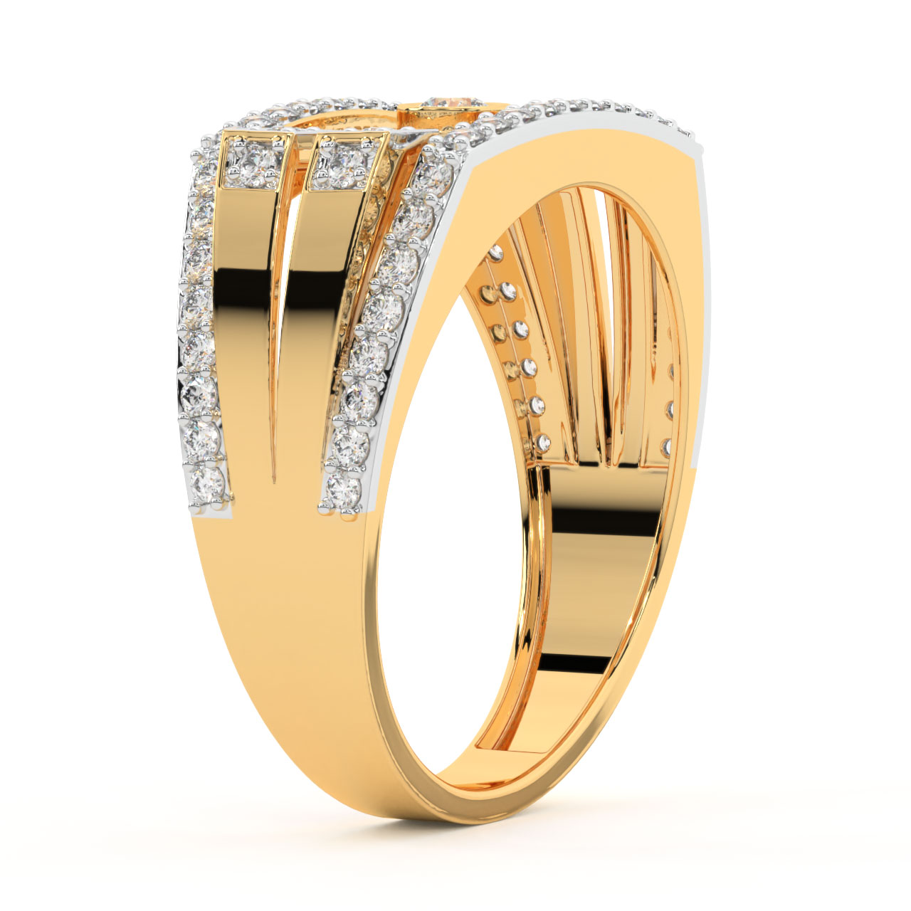 Sandra Round Diamond Ring For Men
