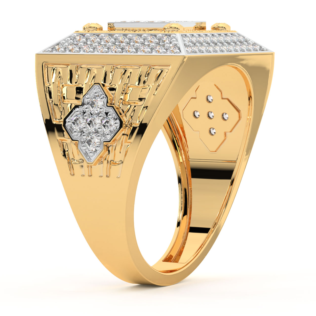 Martina Round Diamond Ring For Men