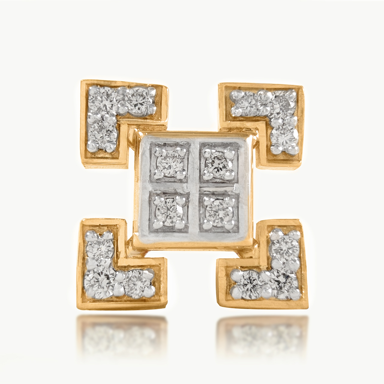 Qudraglint Diamond Men's Studs