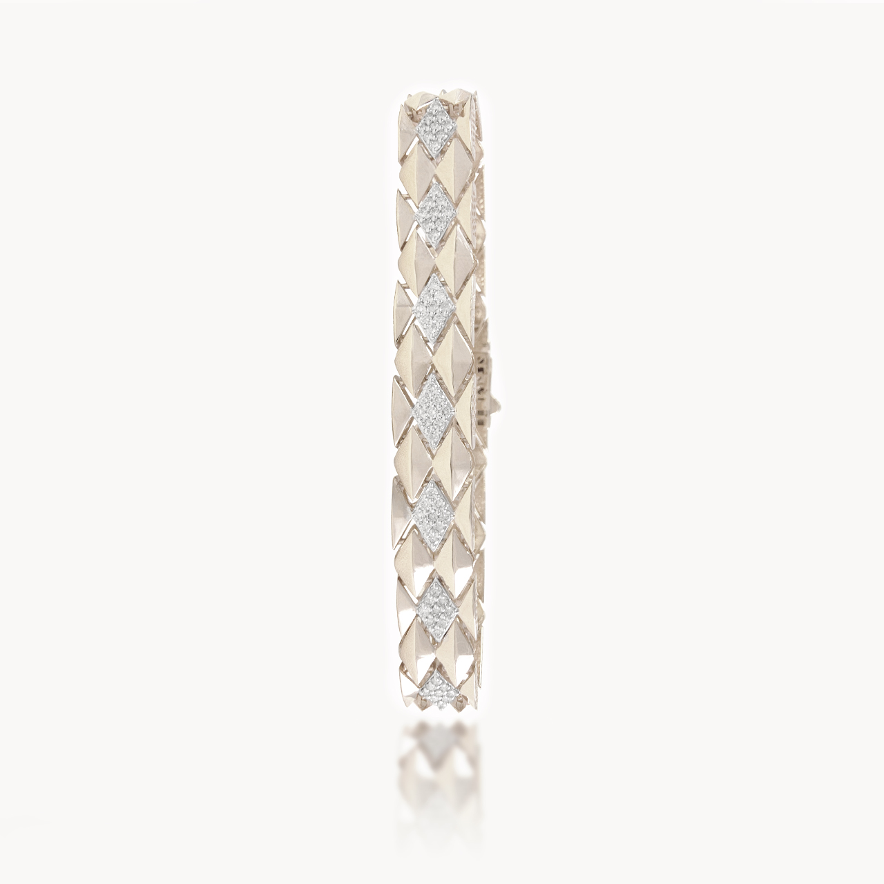Raha Round Diamond Mens Bracelet