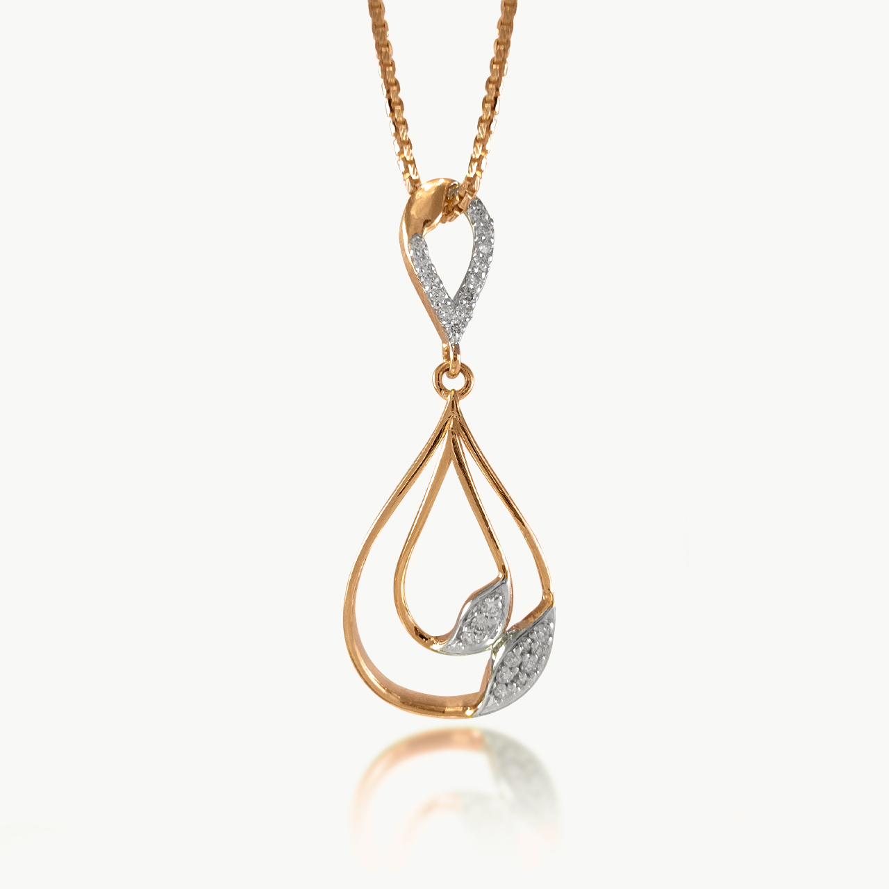 Droplet Design Diamond Pendant