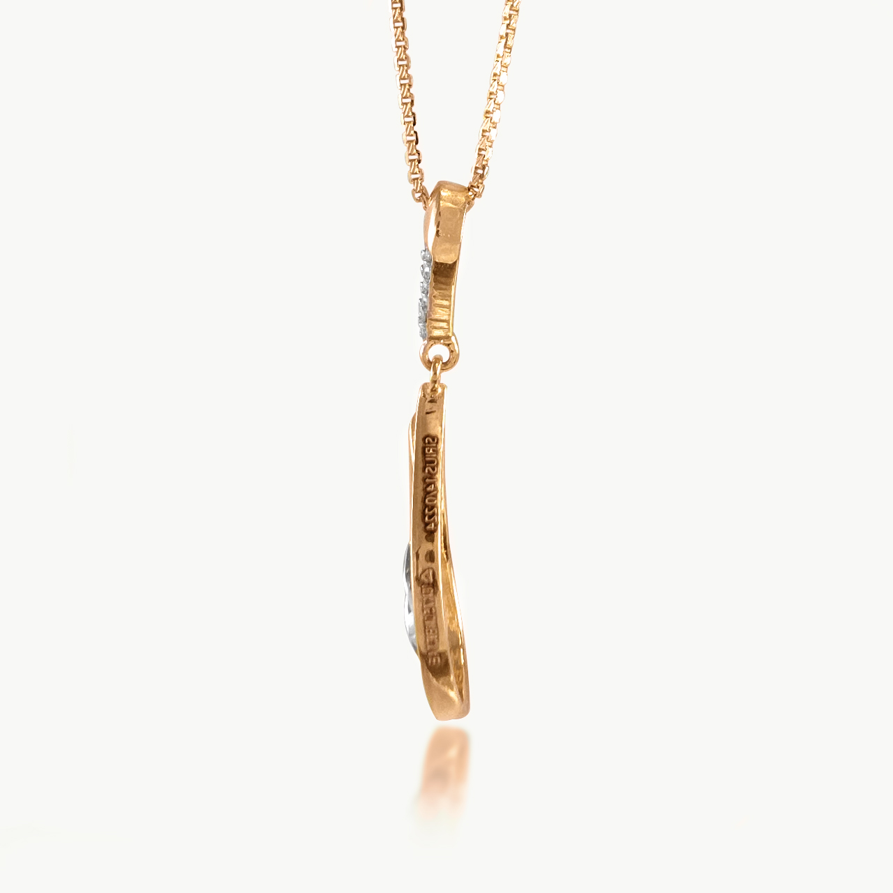Droplet Design Diamond Pendant
