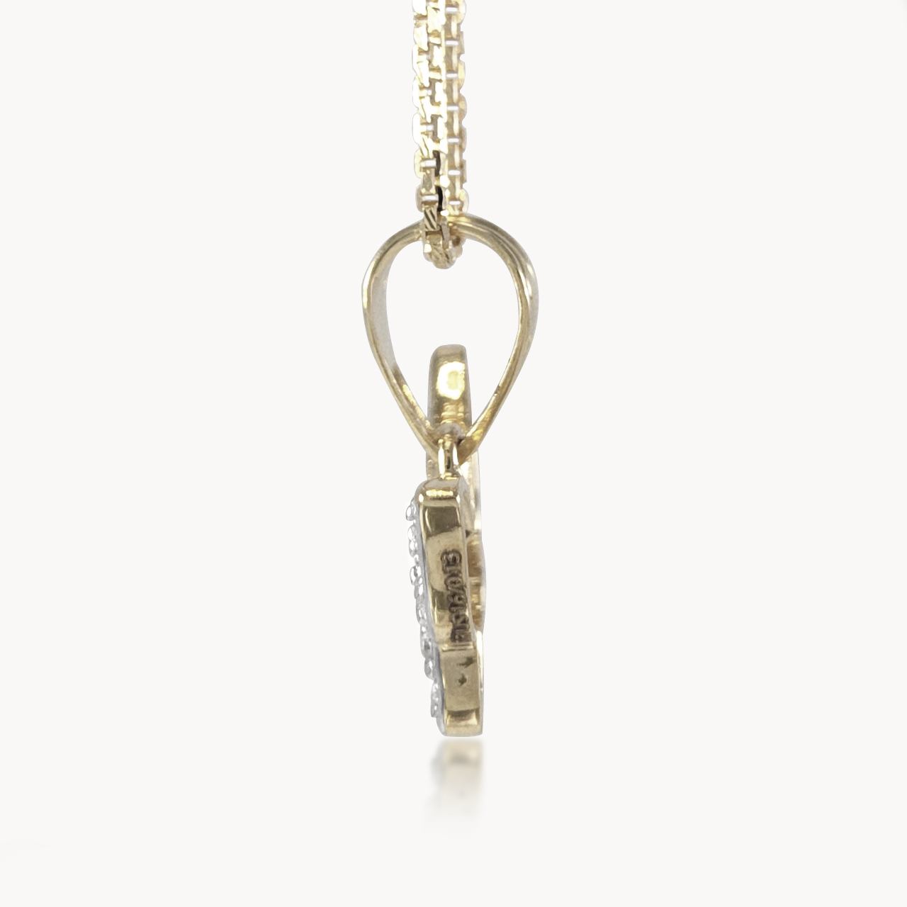 Beautiful Butterfly Design Diamond Pendant