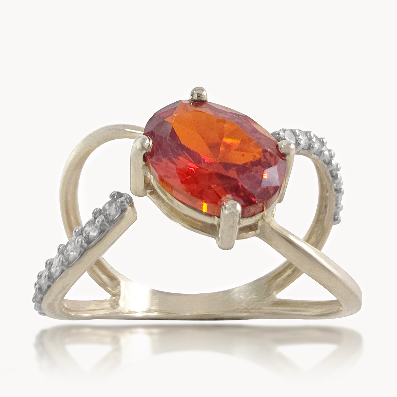 Agate Red Stone Diamond Rings