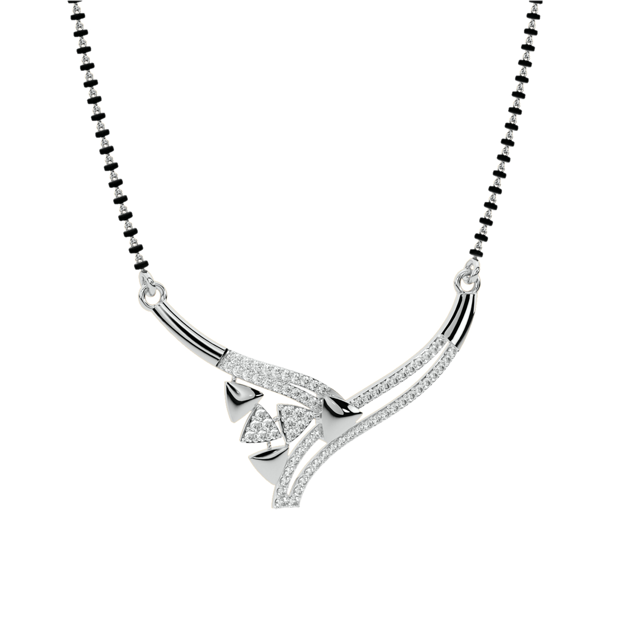Alka Round Diamond Mangalsutra 