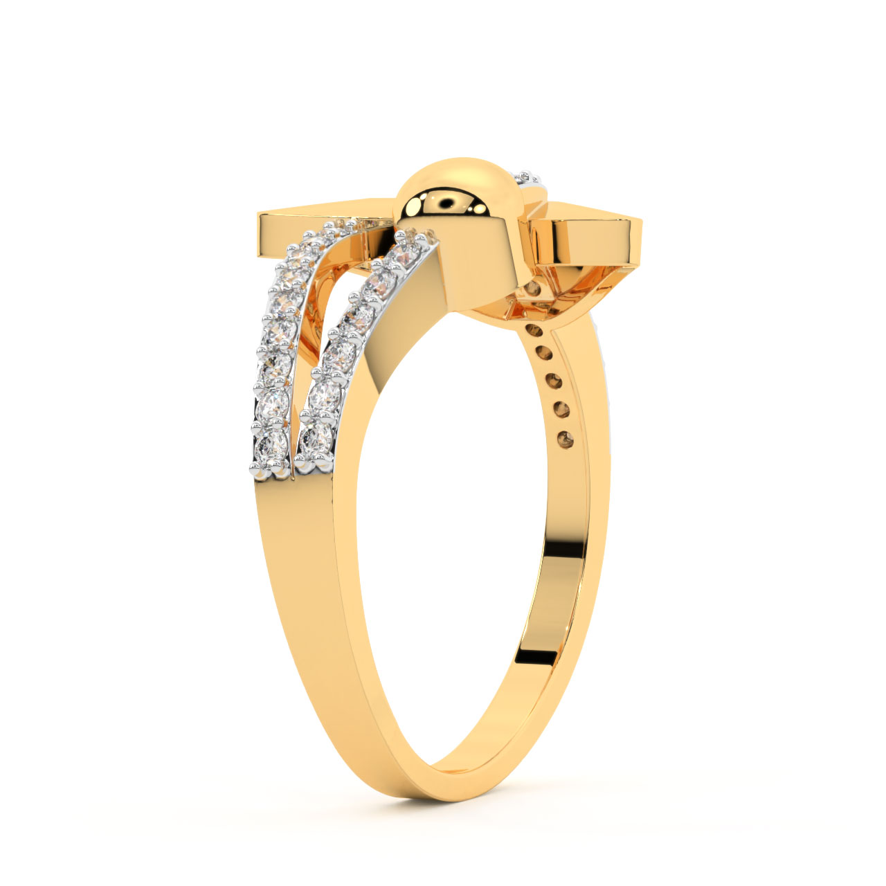 Slavin Round Diamond Engagement Ring