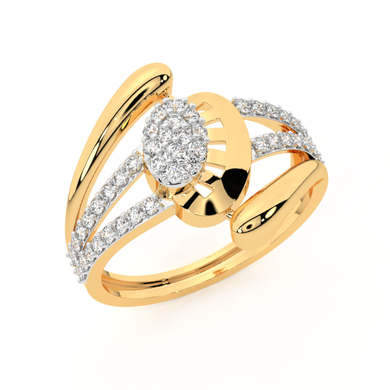 Tynan Round Diamond Engagement Ring