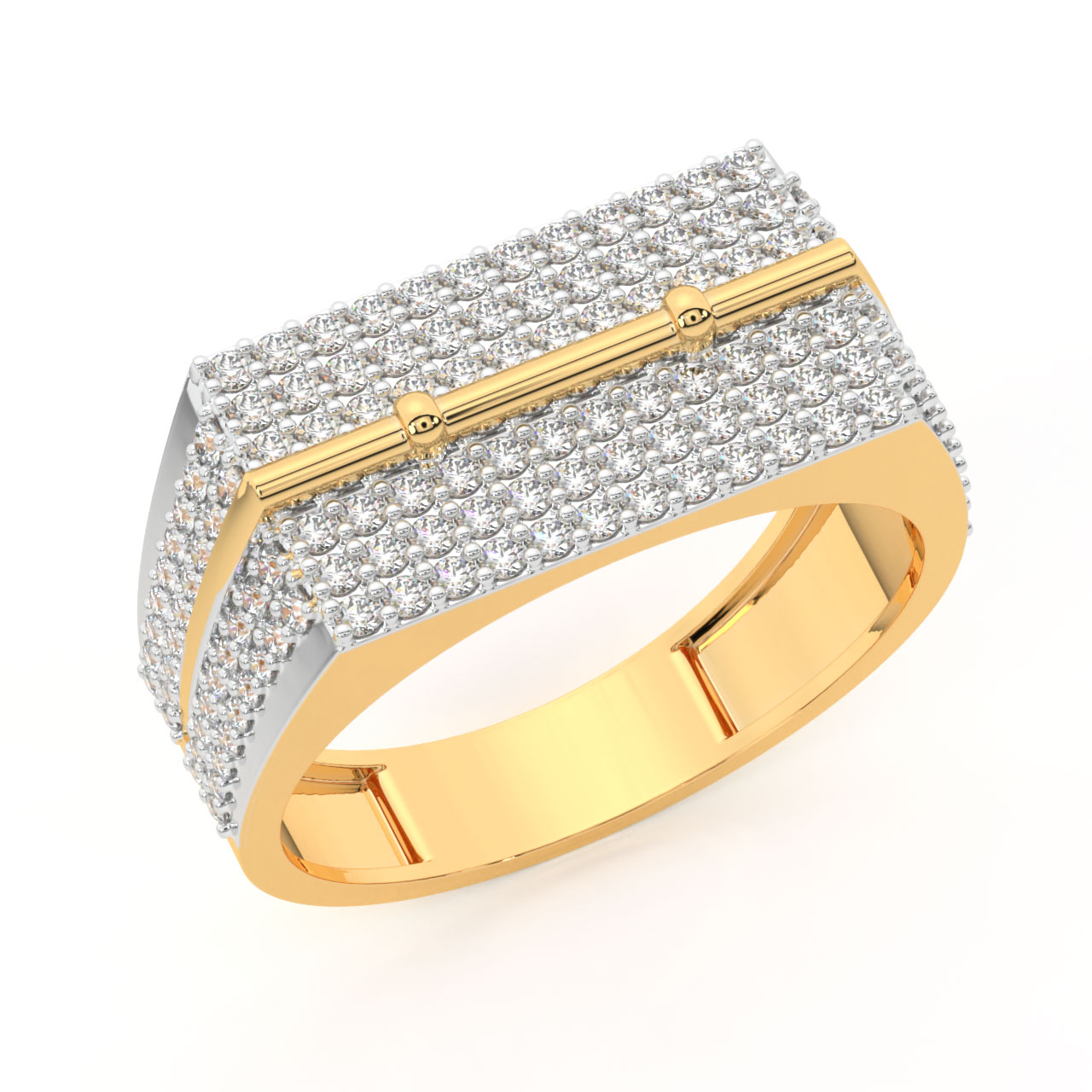 Buy Belira Round Diamond Ring For Men Online