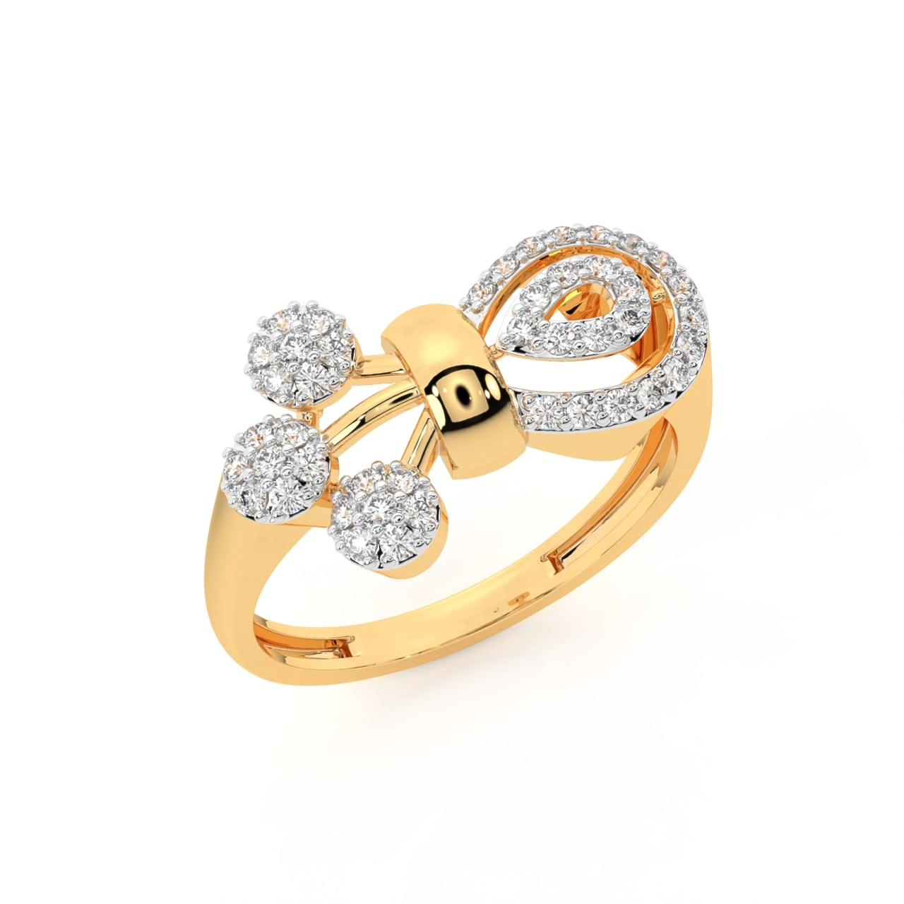 Toyo Round Diamond Engagement Ring