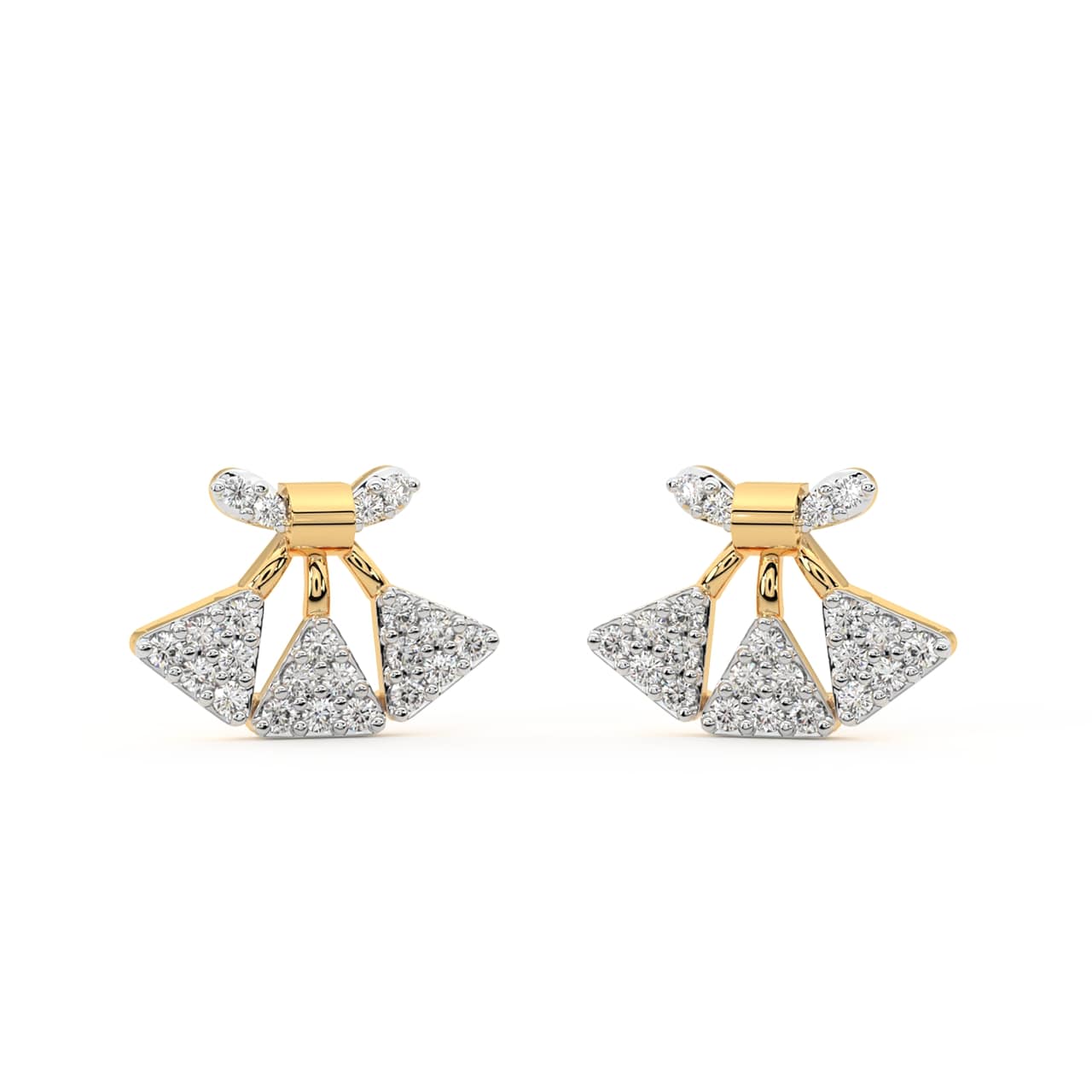 Abijah Round Diamond Stud Earrings