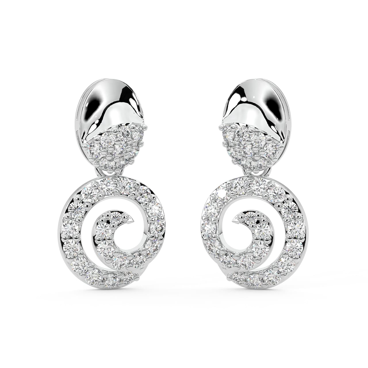 Abda Round Diamond Earrings