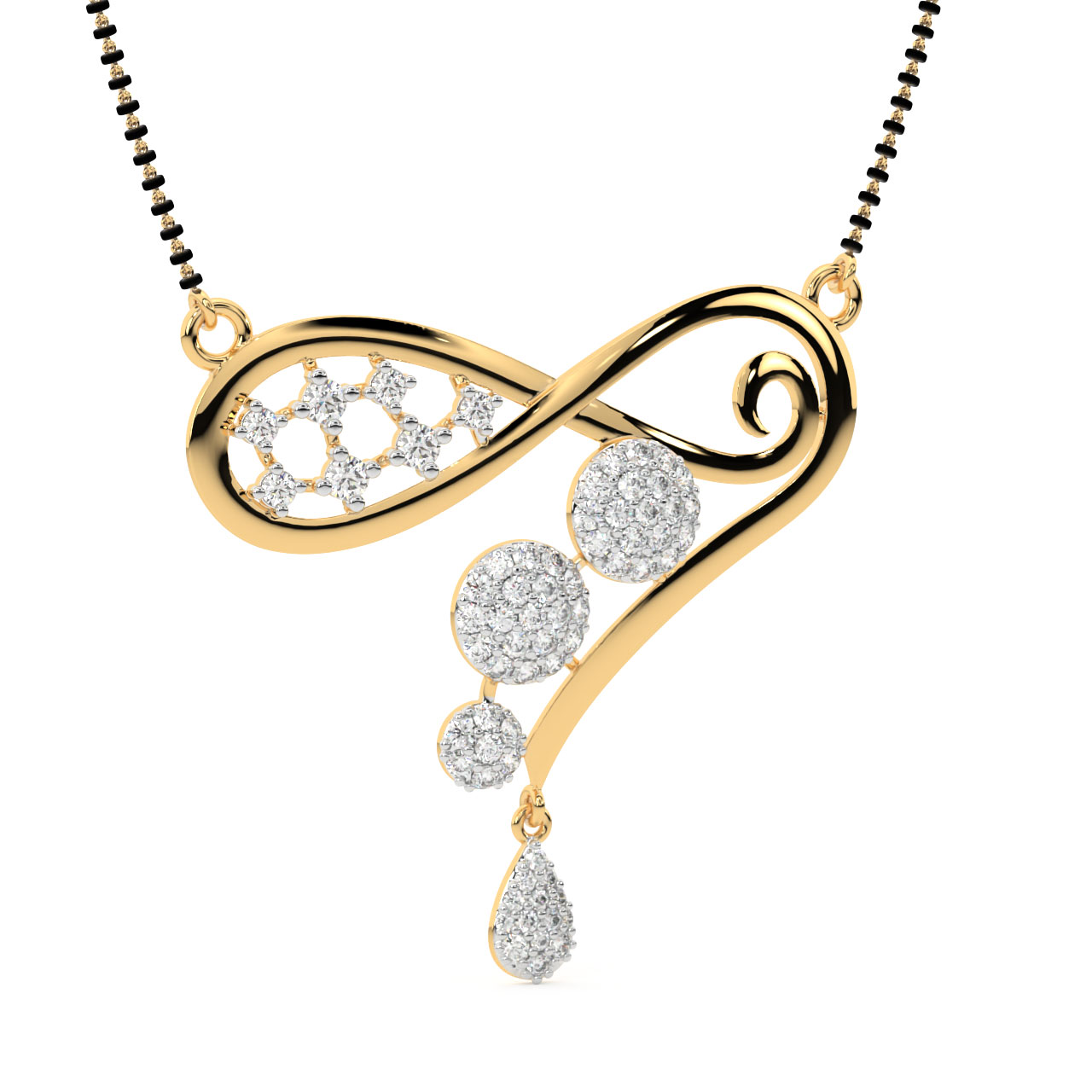 Mangalsutra Design With Infinity Shape