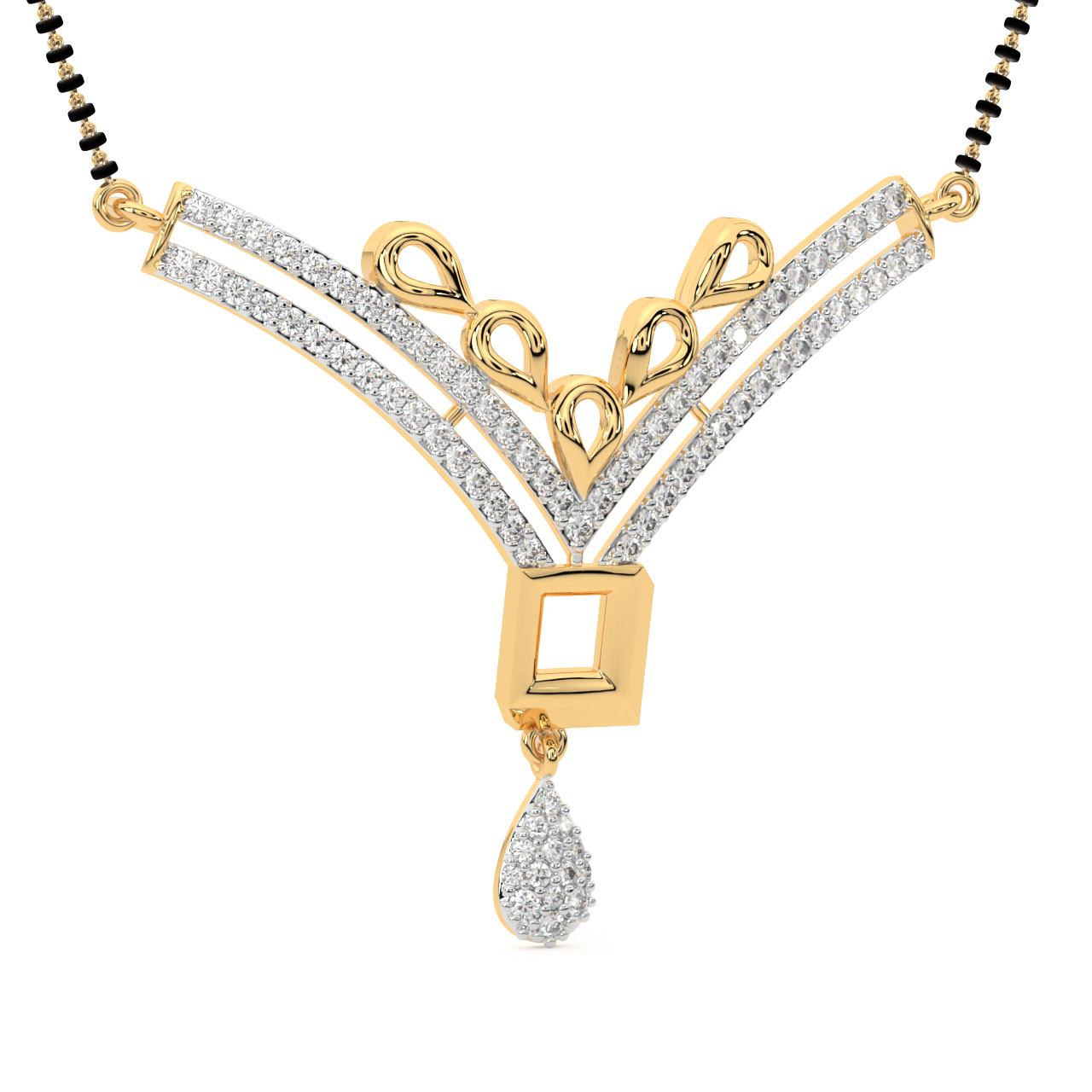 Diamond Mangalsutra In Gold