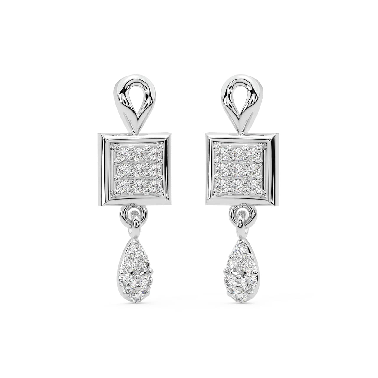 Edian Round Diamond Earrings