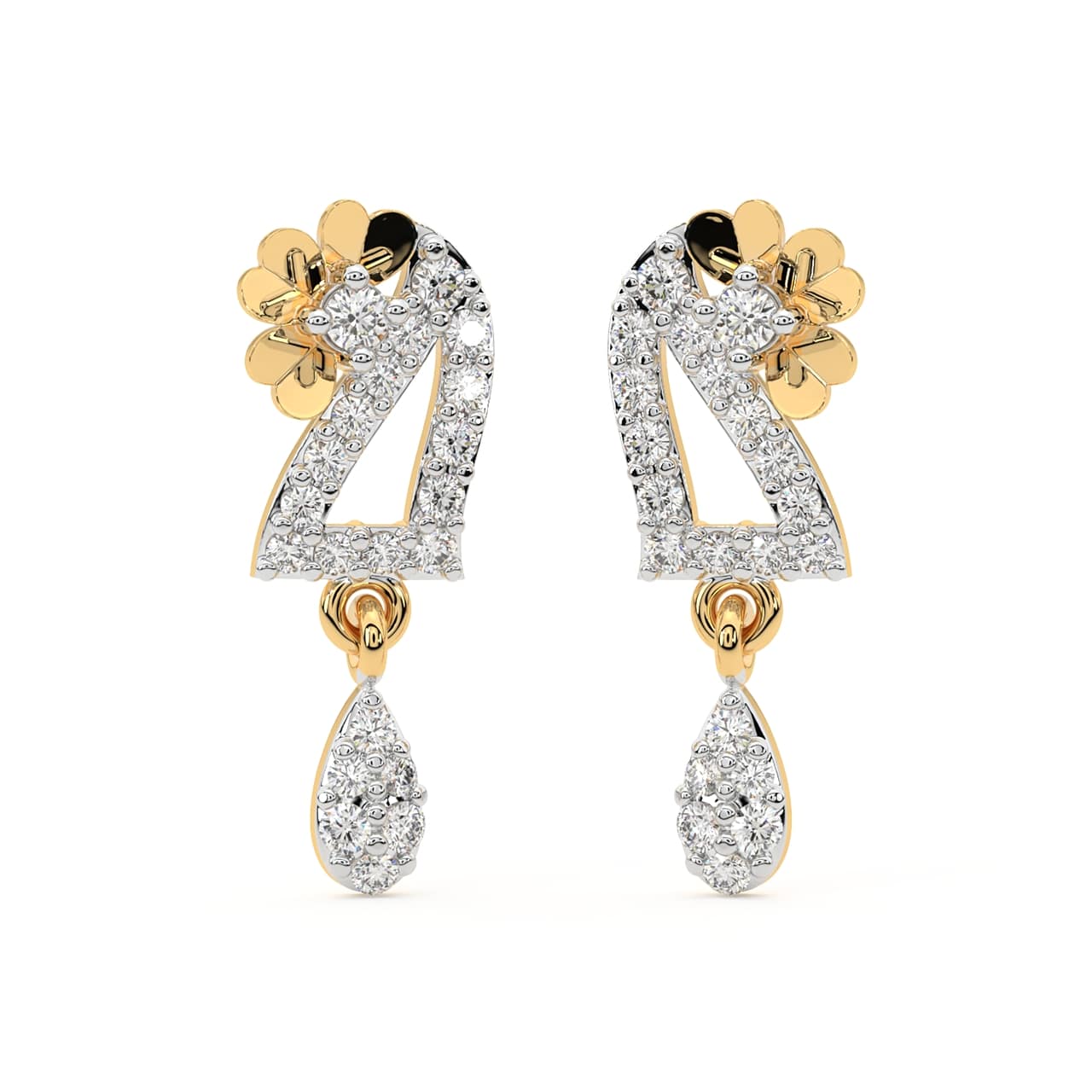Eder Round Diamond Earrings